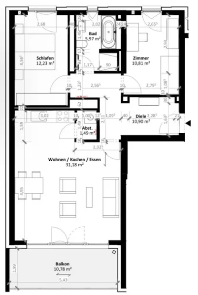 Nachmieter gesucht! 3 Zimmer, Neubau, Fußbodenheizung, Parkett .. — photo 1